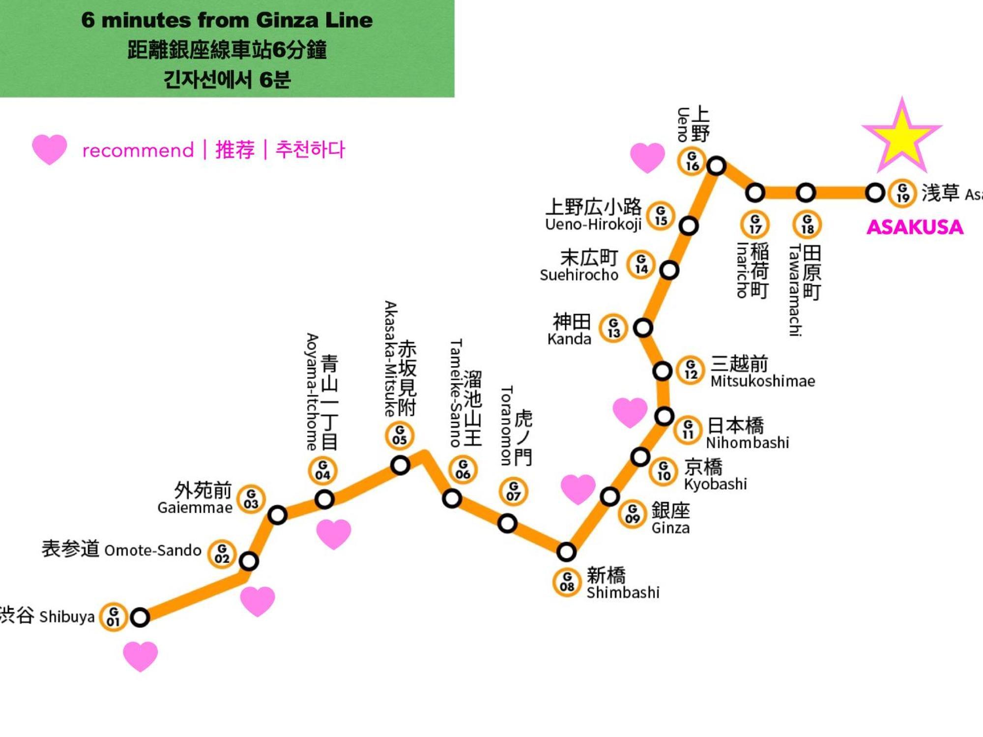 Apartment 浅草寺3分｜浅草駅6分｜開放的｜畳寝室｜2-6人｜成田&羽田空港直通 *